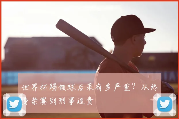 世界杯踢假球后果有多严重？从终身禁赛到刑事追责